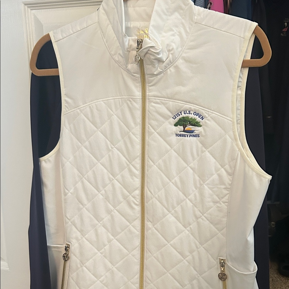 Women's Lilly Pulitzer golf White Quilted Vest
